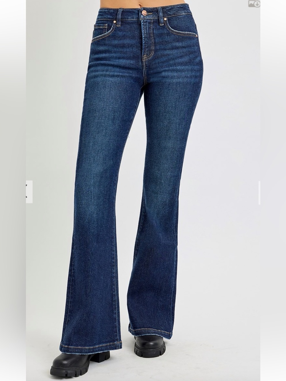 499  RISEN TUMMY CONTROL HIGH RISE FLARE JEANS